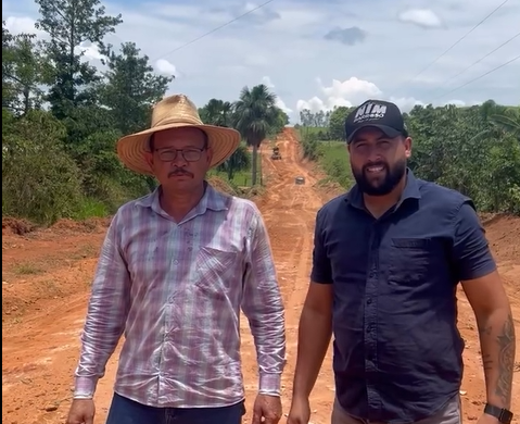 Vereador Uémerson Lopes (MDB) garante início do patrolamento na Linha 156 Norte e reforça compromisso com o produtor rural