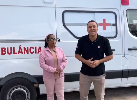 Trabalho de Uenis da Agricultura e Noélia garante nova ambulância para Jorge Teixeira
