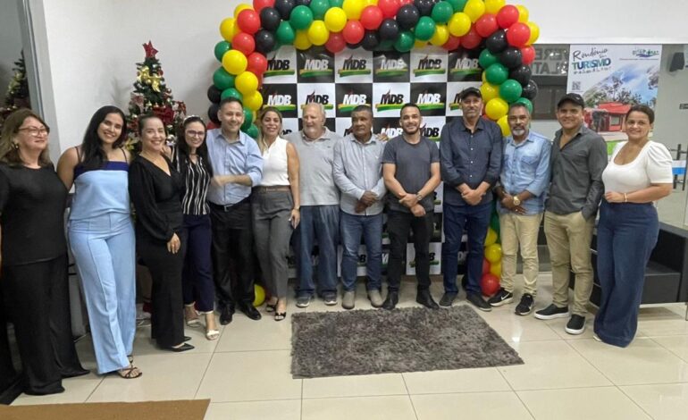 Vereador Serginho Castilho é eleito presidente do MDB de Ouro Preto do Oeste para o biênio 2025–2027